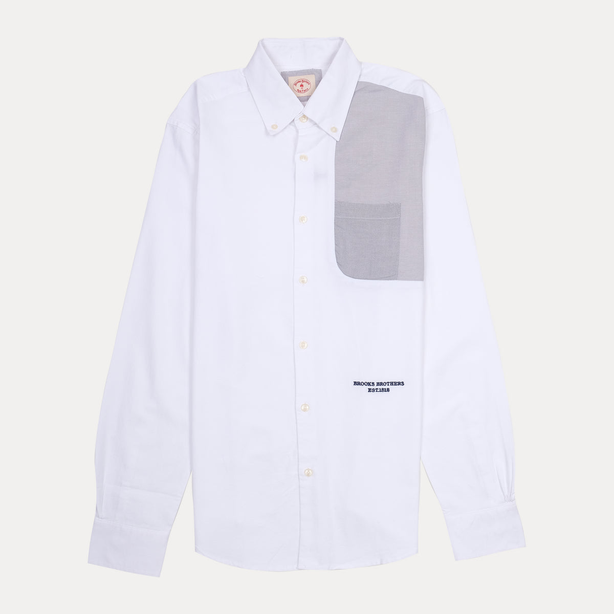 BROOKS BROTHERS Classic Fit Contrast Pocket Shirt