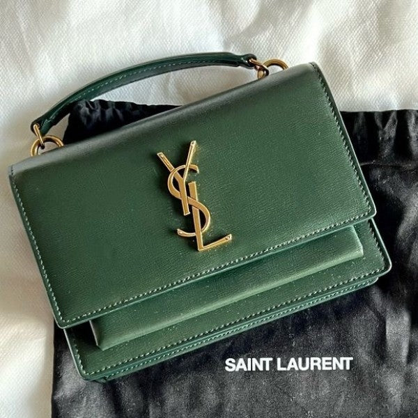 YSL Mystic Fern Chic Mini Satchel Bag