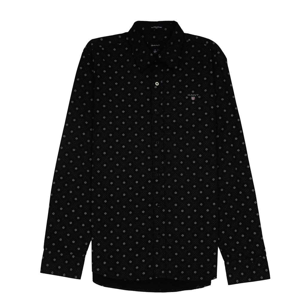 GANT Astral Cobalt Echo Classic Fit Long Sleeve Shirt