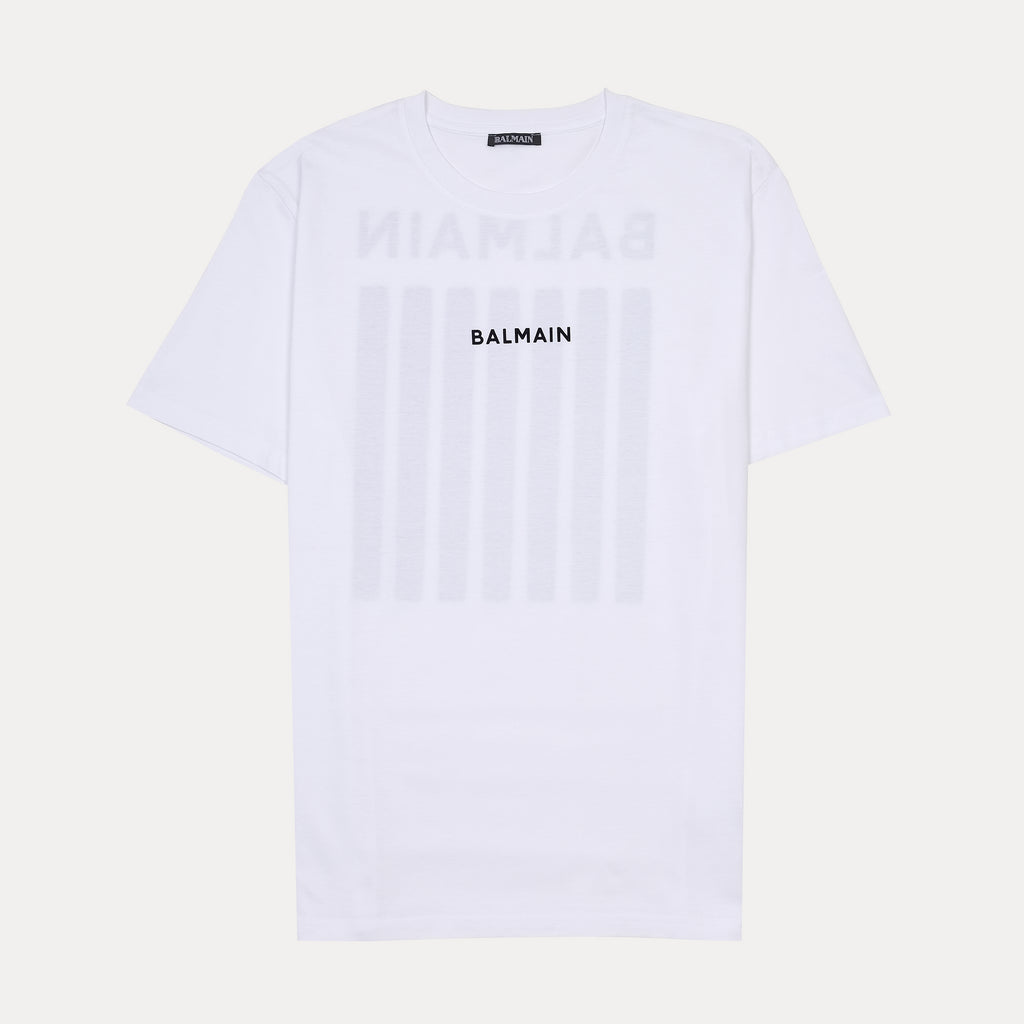 BALMAIN Chic Whisper White Graphic Tee