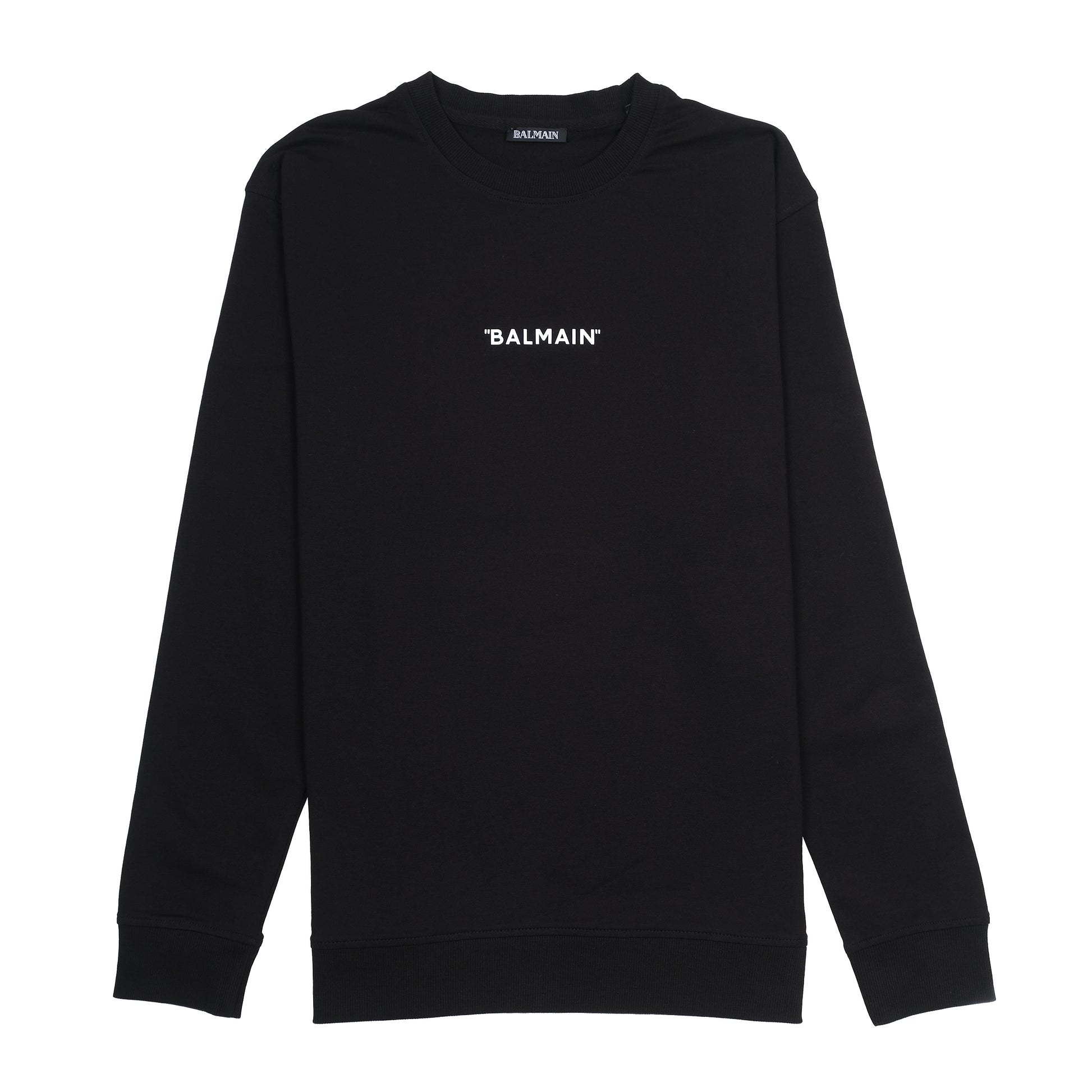 BALMAIN Elegant Emblematic Black Sweatshirt