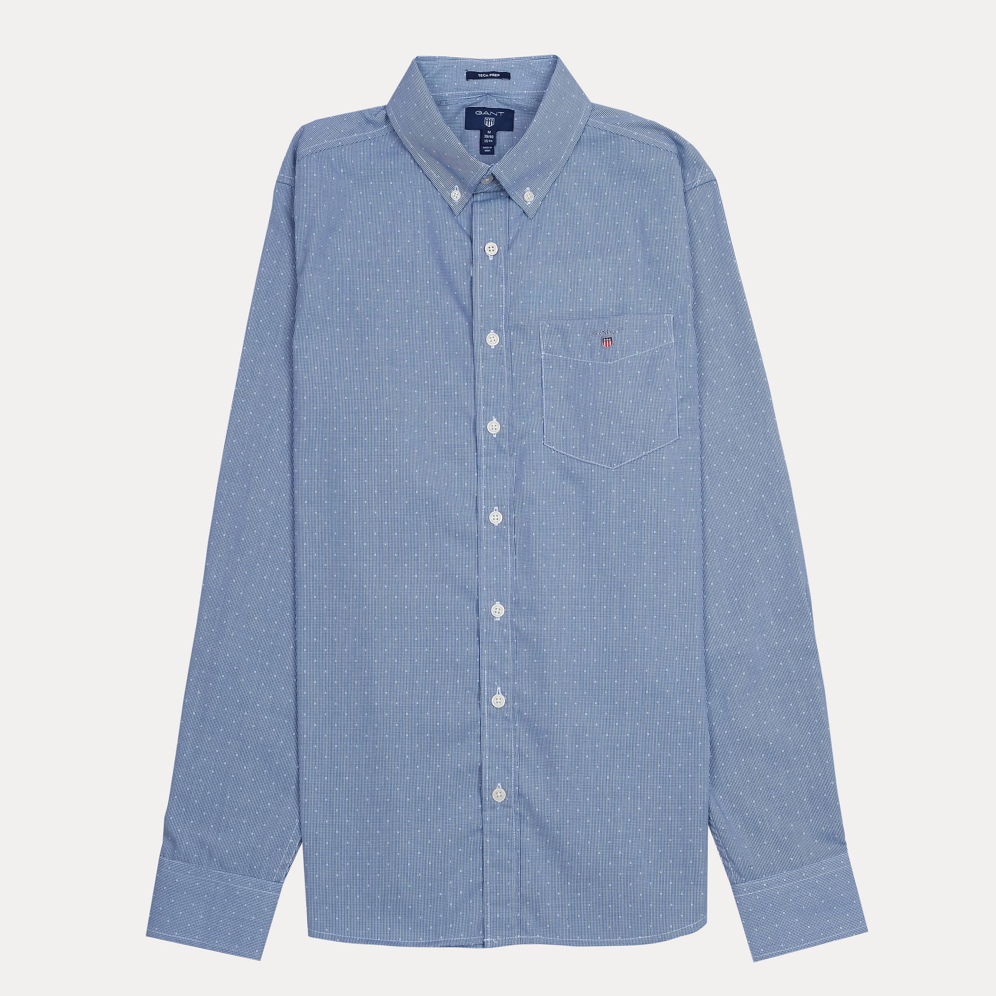 GANT Tech Prep Button-Up Shirt in Serene Sky Blue