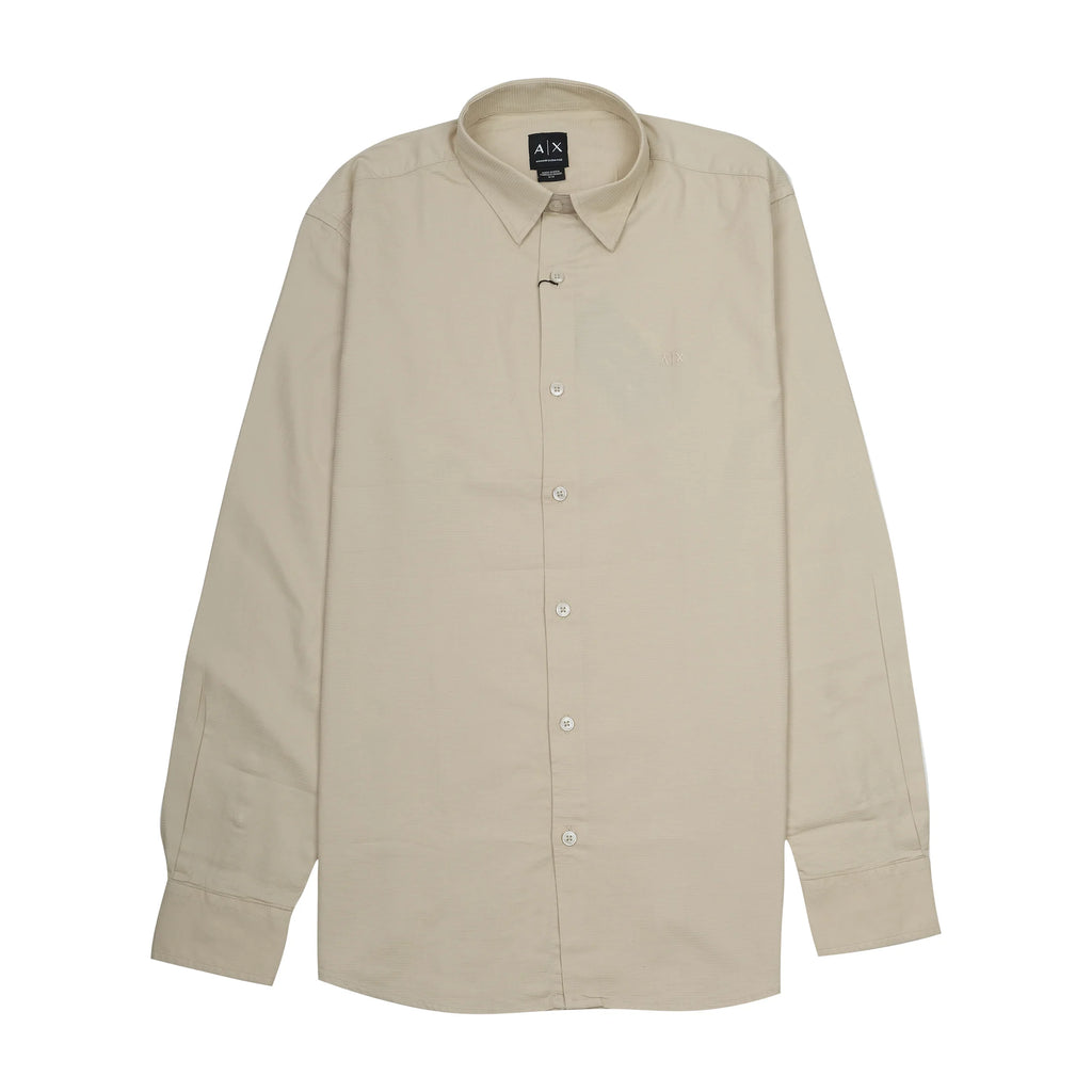 Armani Exchange Elegant Sand Dune Long Sleeve Shirt