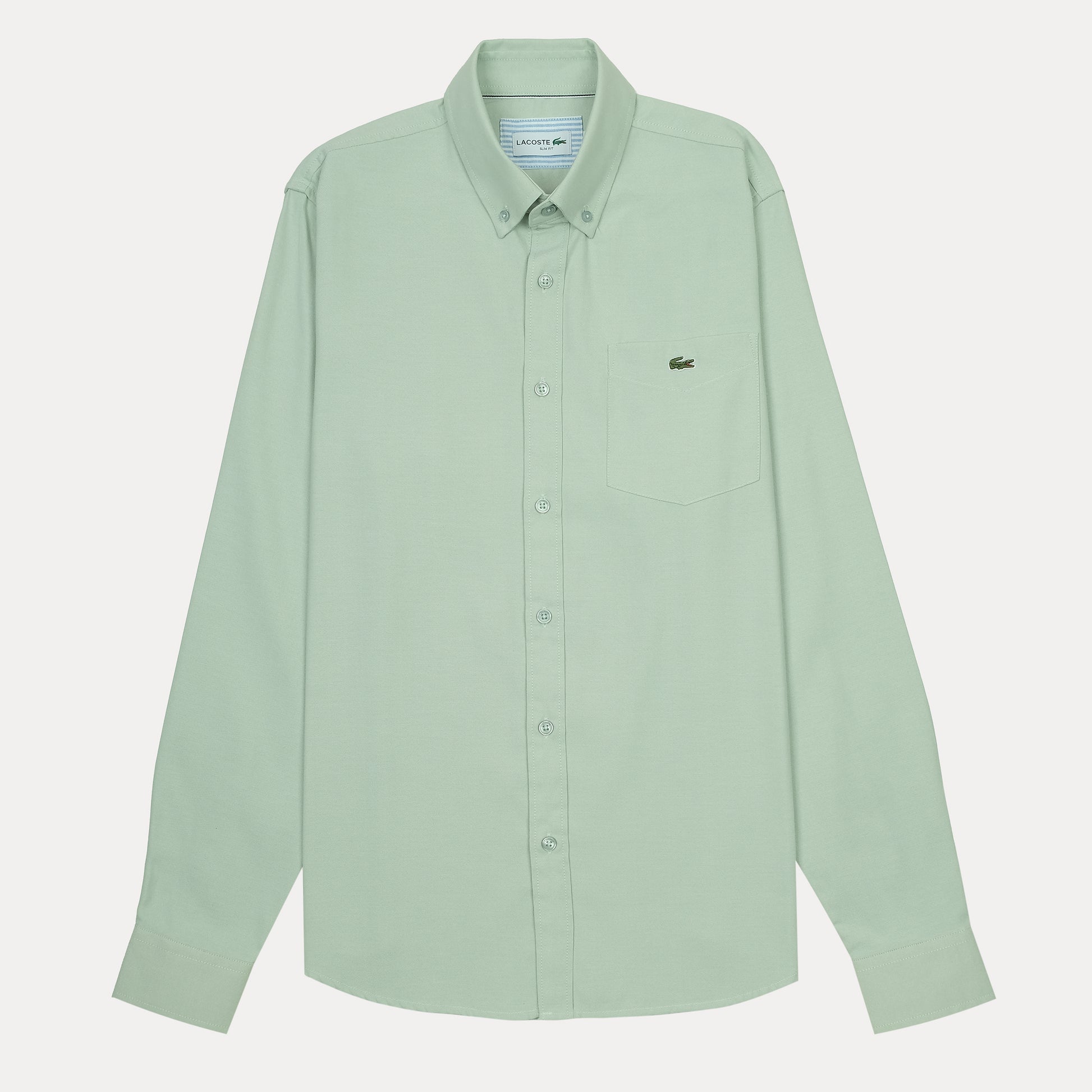 Lacoste Slim Fit Serene Sage Button-Up Shirt