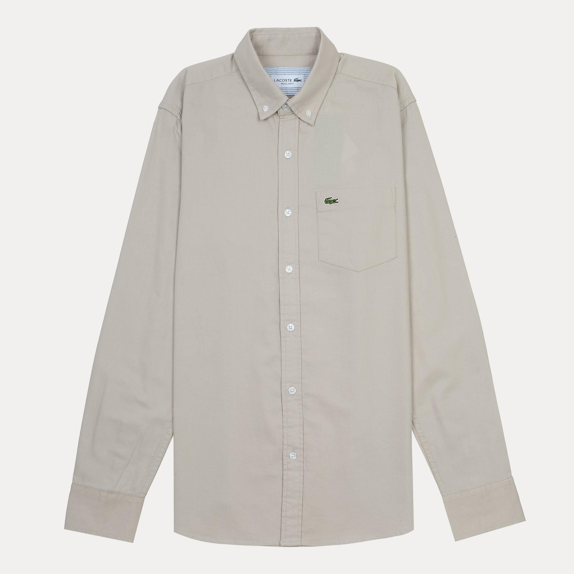 Lacoste Elegant Ecru Button-Up Shirt