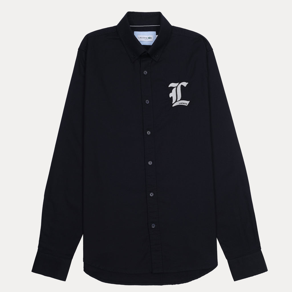 Lacoste Elegant Navy Button-Up Shirt