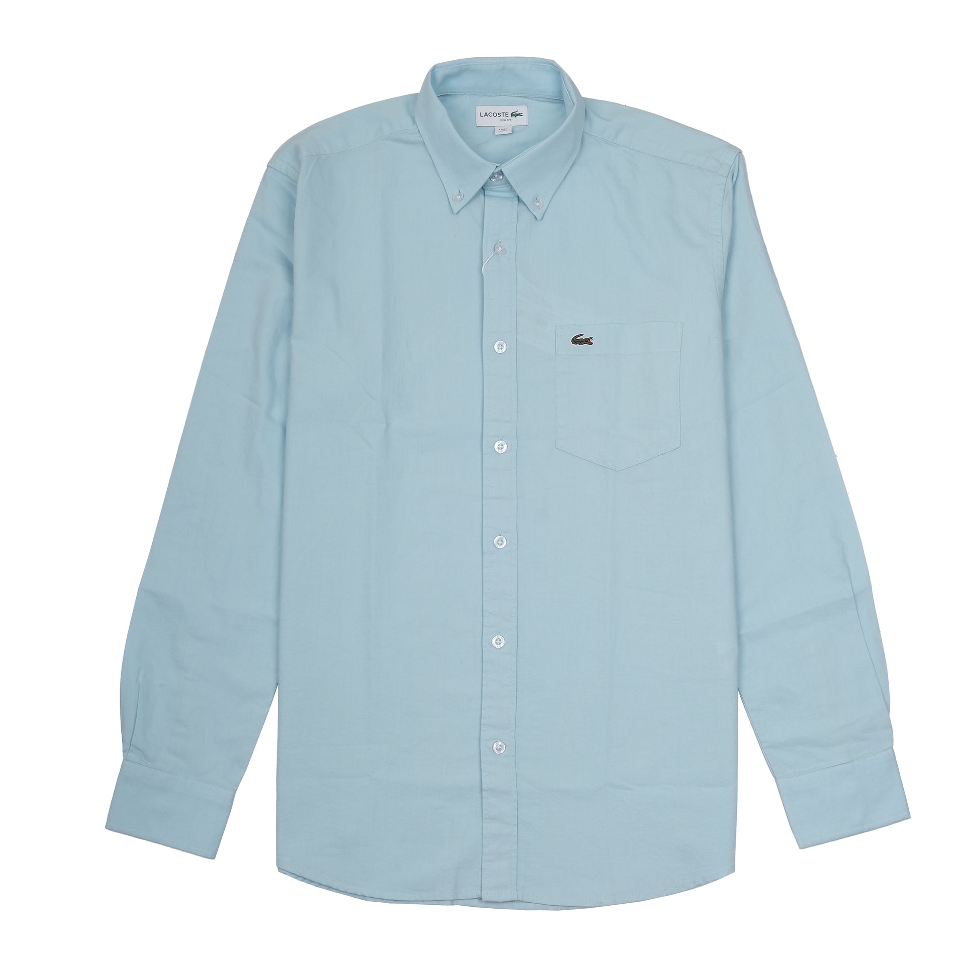LACOSTE Tranquil Aqua Classic Fit Long Sleeve Button-Up Shirt