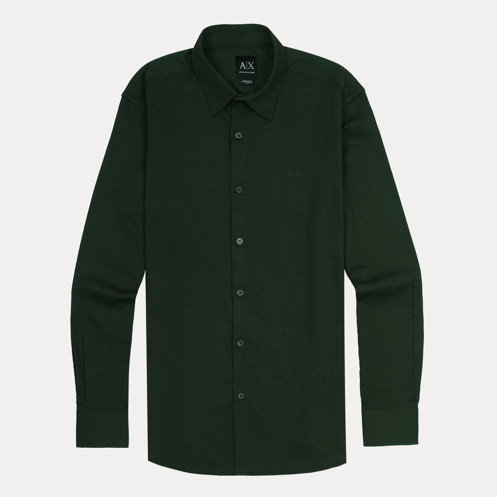 ARMANI EXCHANGE Enchanted Fern Tailored Fit Long Sleeve Shirt