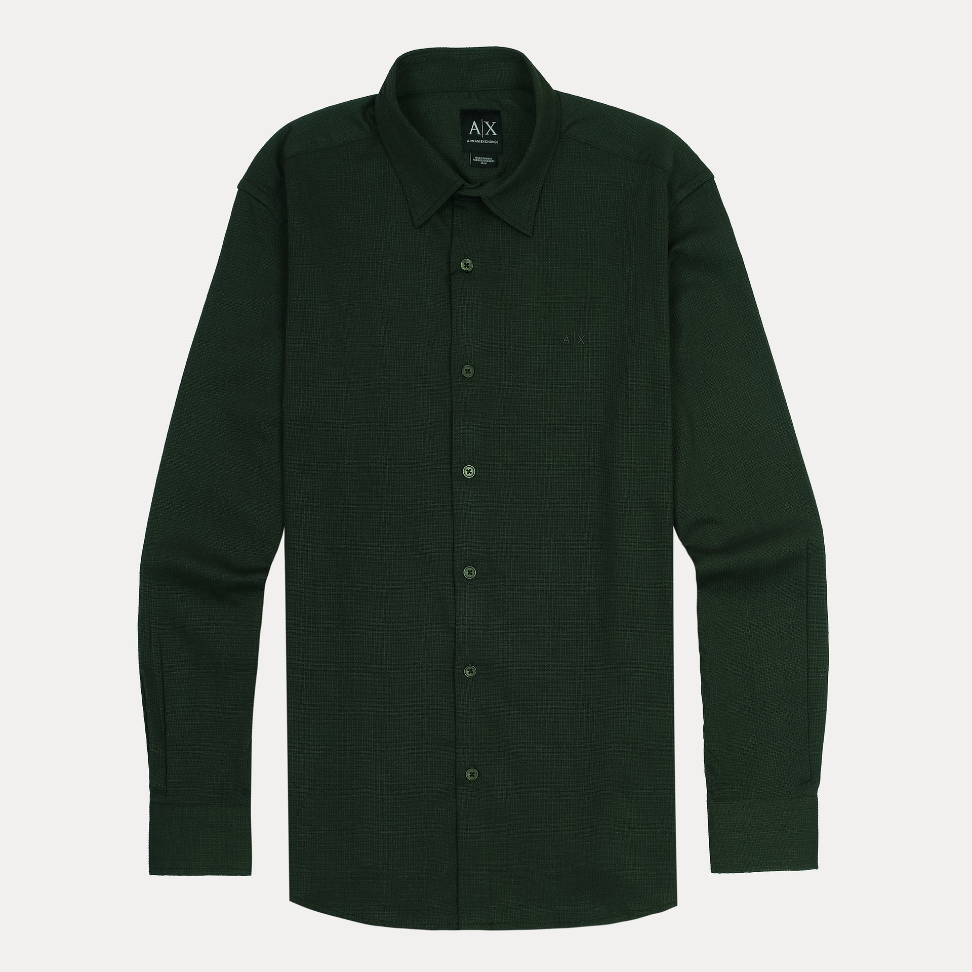 ARMANI EXCHANGE Enchanted Fern Tailored Fit Long Sleeve Shirt