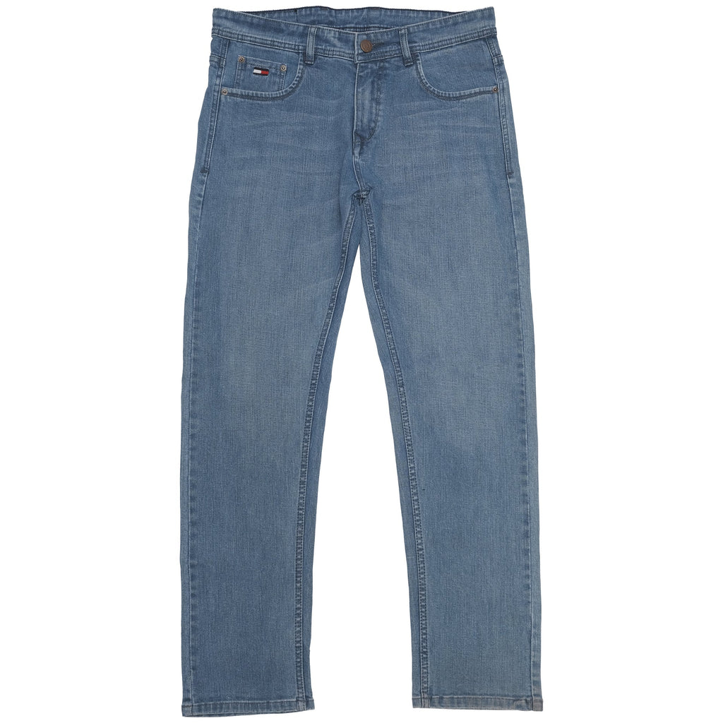 TOMMY TWILIGHT SKY Straight Fit Vintage Wash Denim Jeans