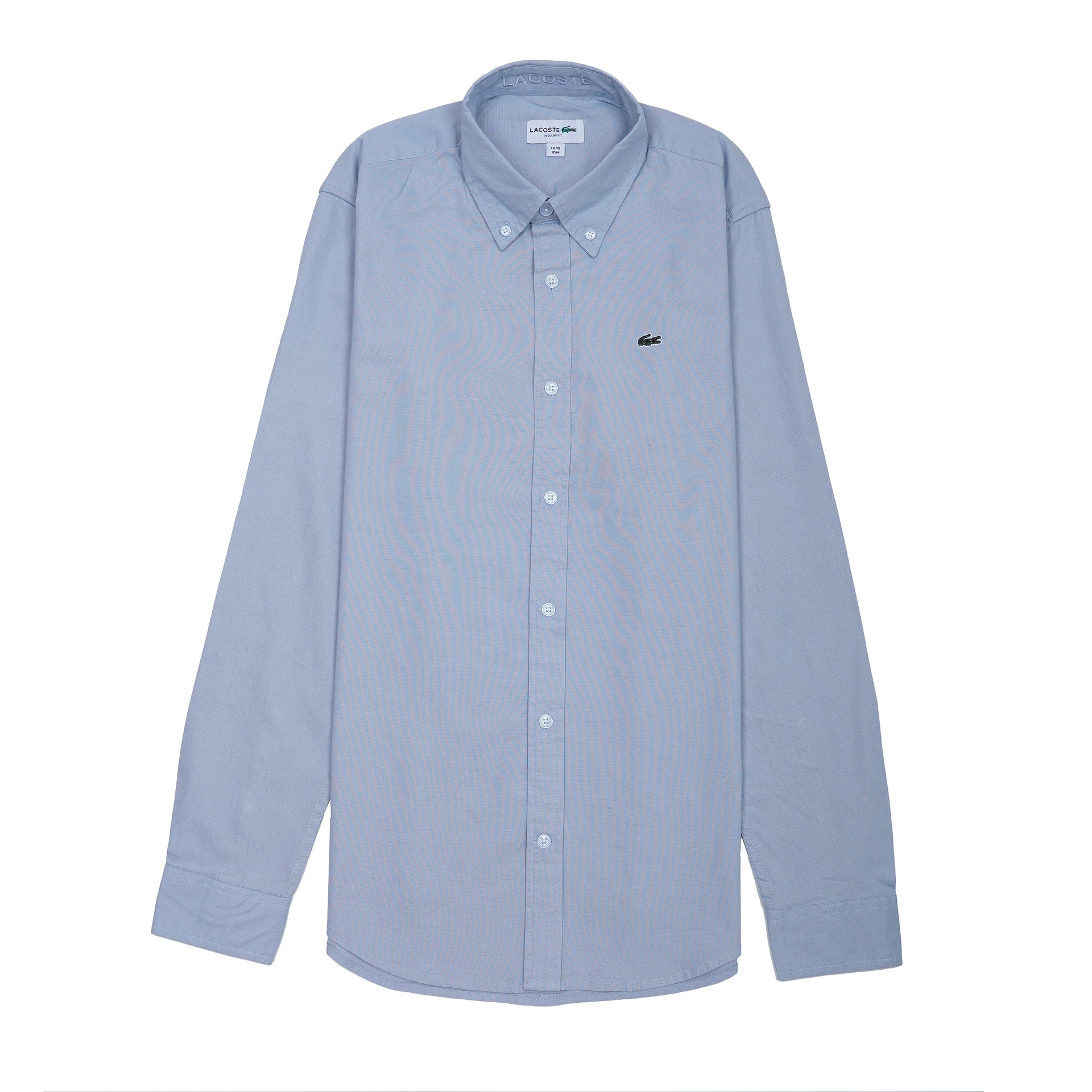 LACOSTE Opulent Azure Tailored Fit Long Sleeve Button-Up Shirt