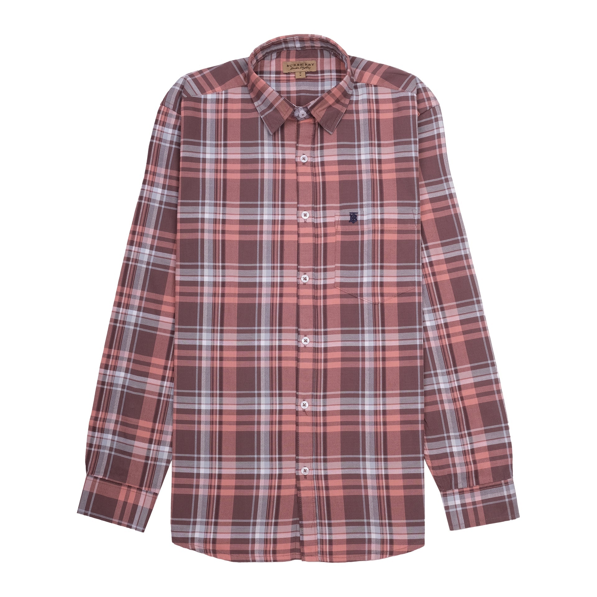 BURBERRY Ember Clay Classic Fit Long Sleeve Shirt