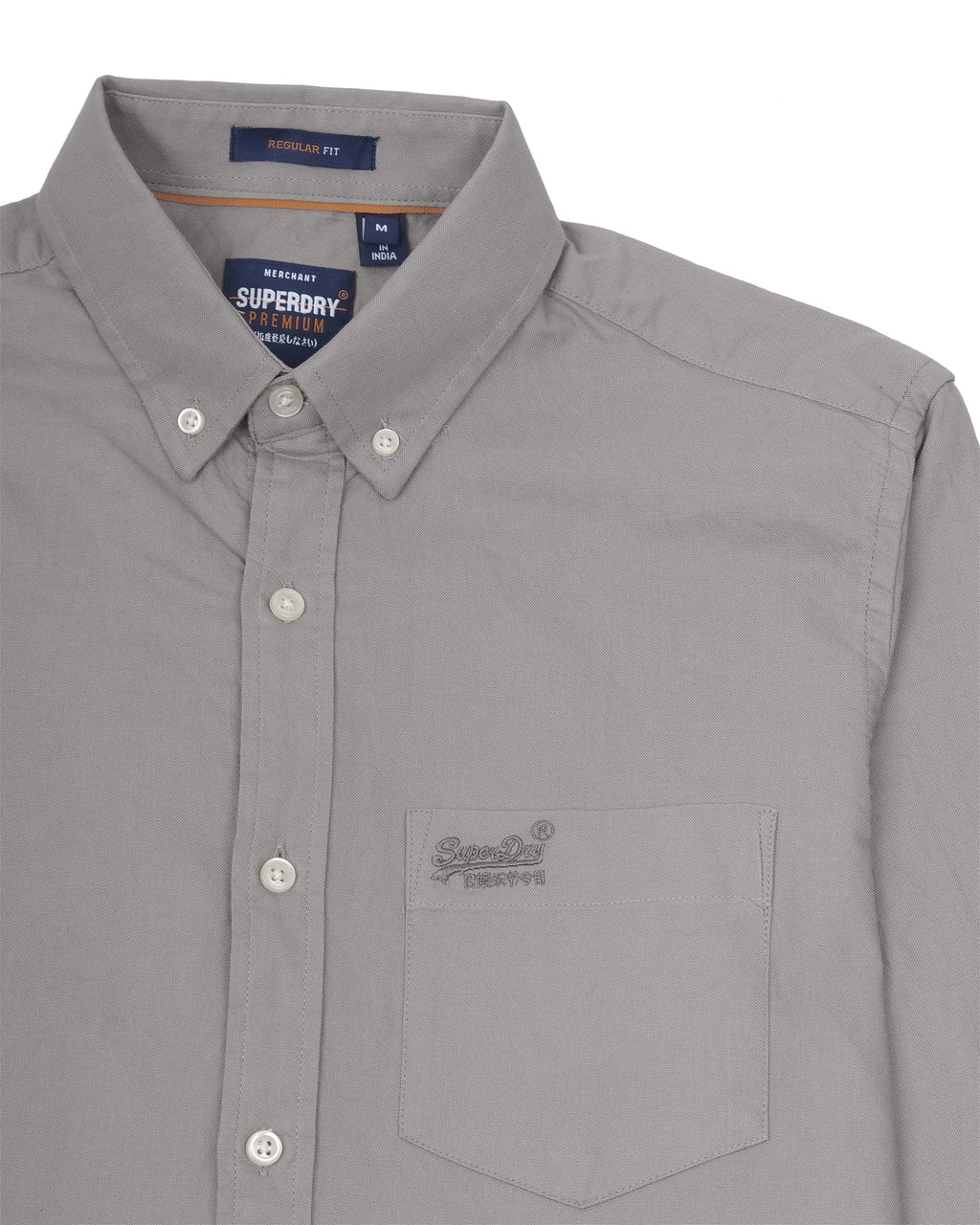 SUPERDRY Urban Sage Slim Fit Long Sleeve Button-Down Shirt