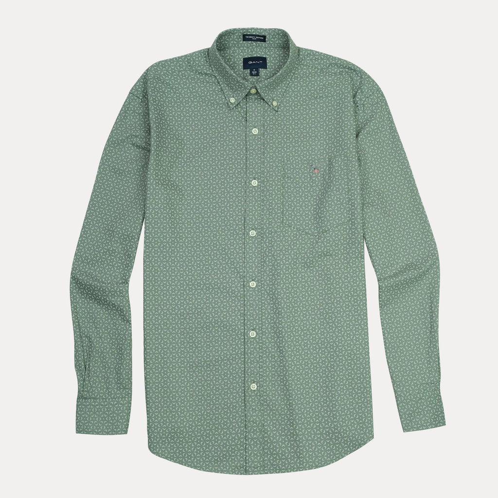 GANT Serene Fern Classic Fit Long Sleeve Printed Oxford Shirt