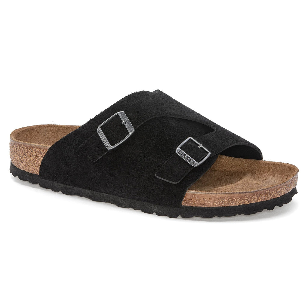 BIRKENSTOCK Midnight Onyx Luxe Suede Slide Sandals