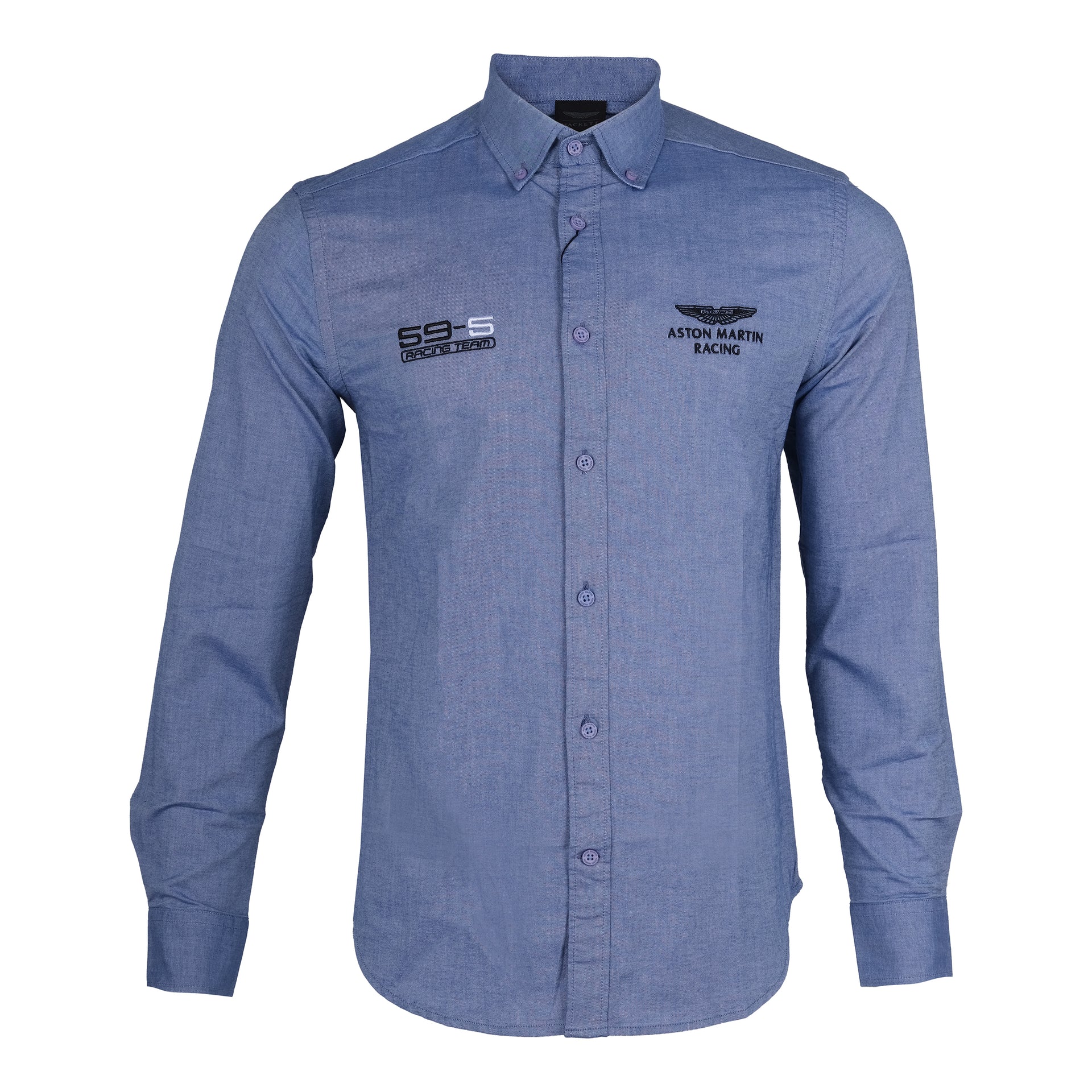 HACKETT Ozone Blue Slim Fit Long Sleeve Shirt