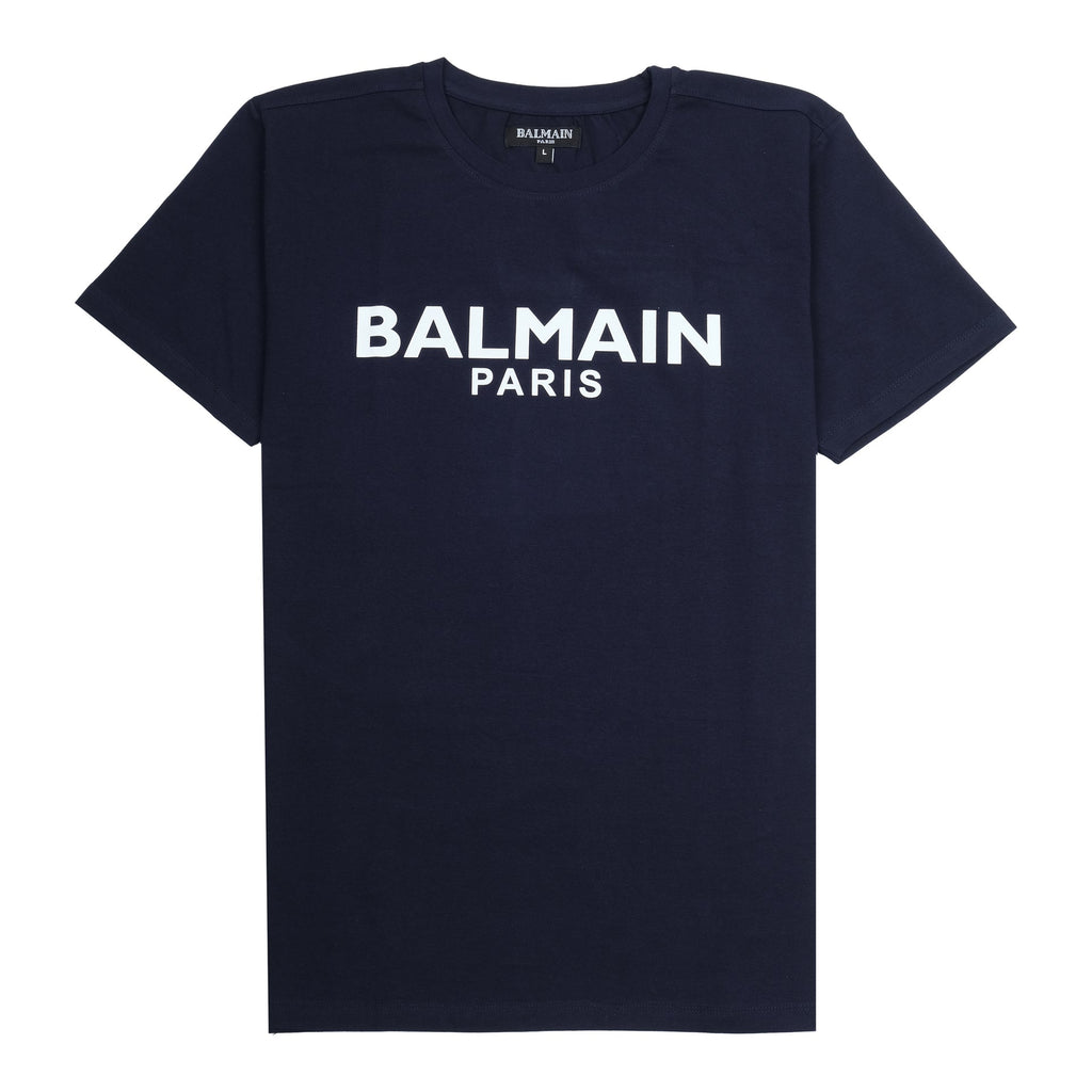 BALMAIN Deep Sea Classic Fit Short Sleeve Tee