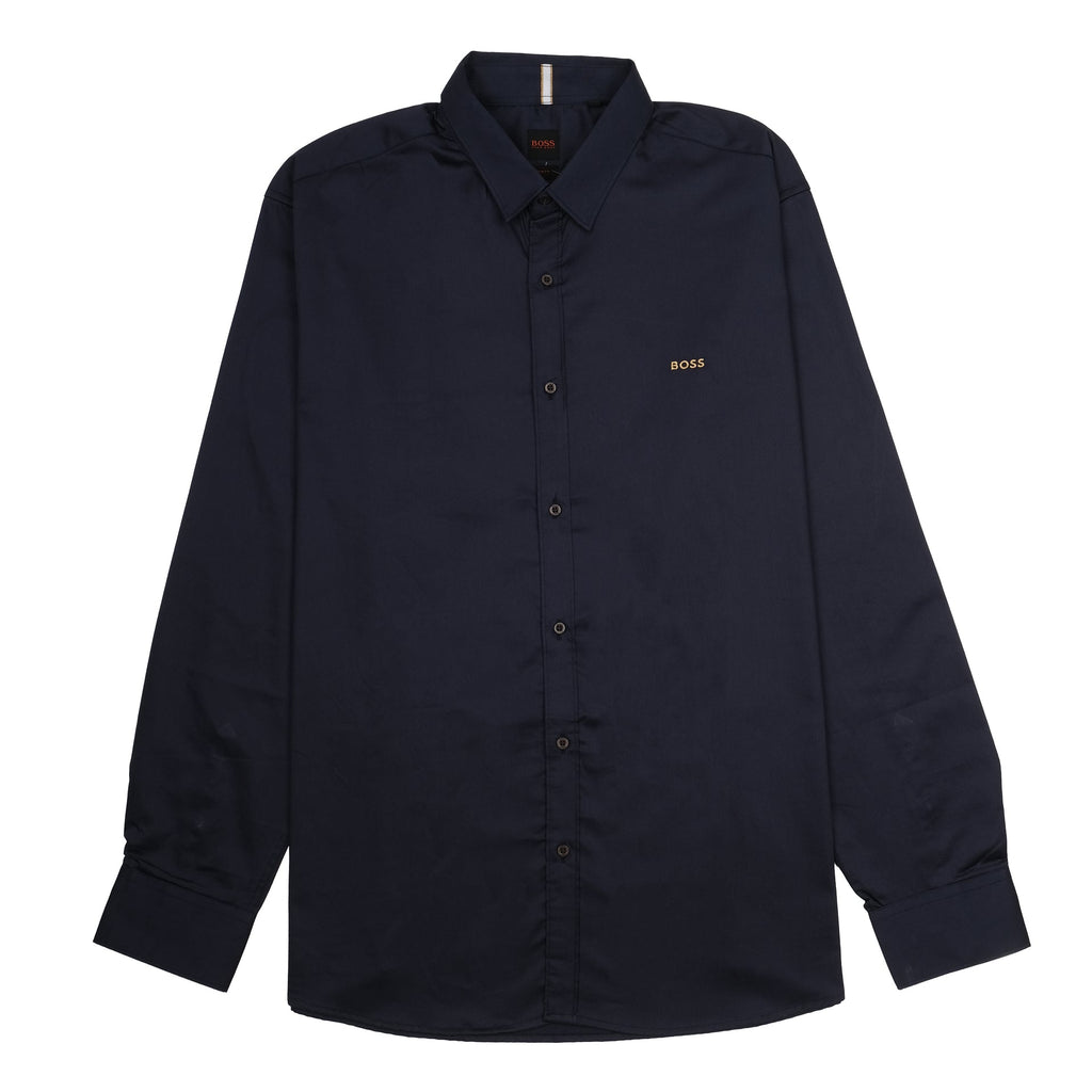 BOSS Midnight Navy Classic Fit Long Sleeve Button-Up Shirt