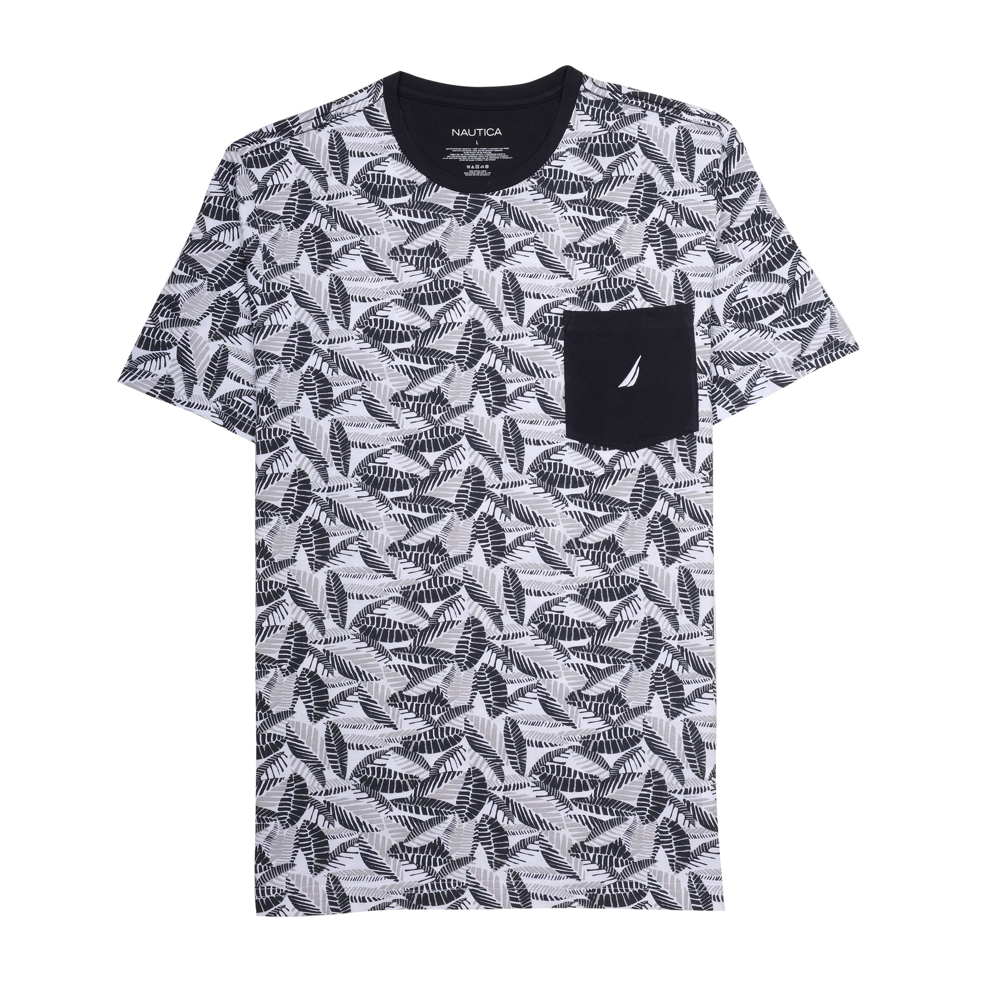 NAUTICA Midnight Oasis Slim Fit Short Sleeve Shirt