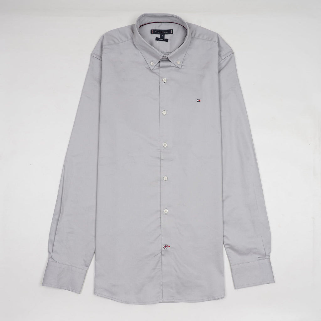 TOMMY HILFIGER Celestial Mist Tailored Fit Long Sleeve Button-Down Shirt