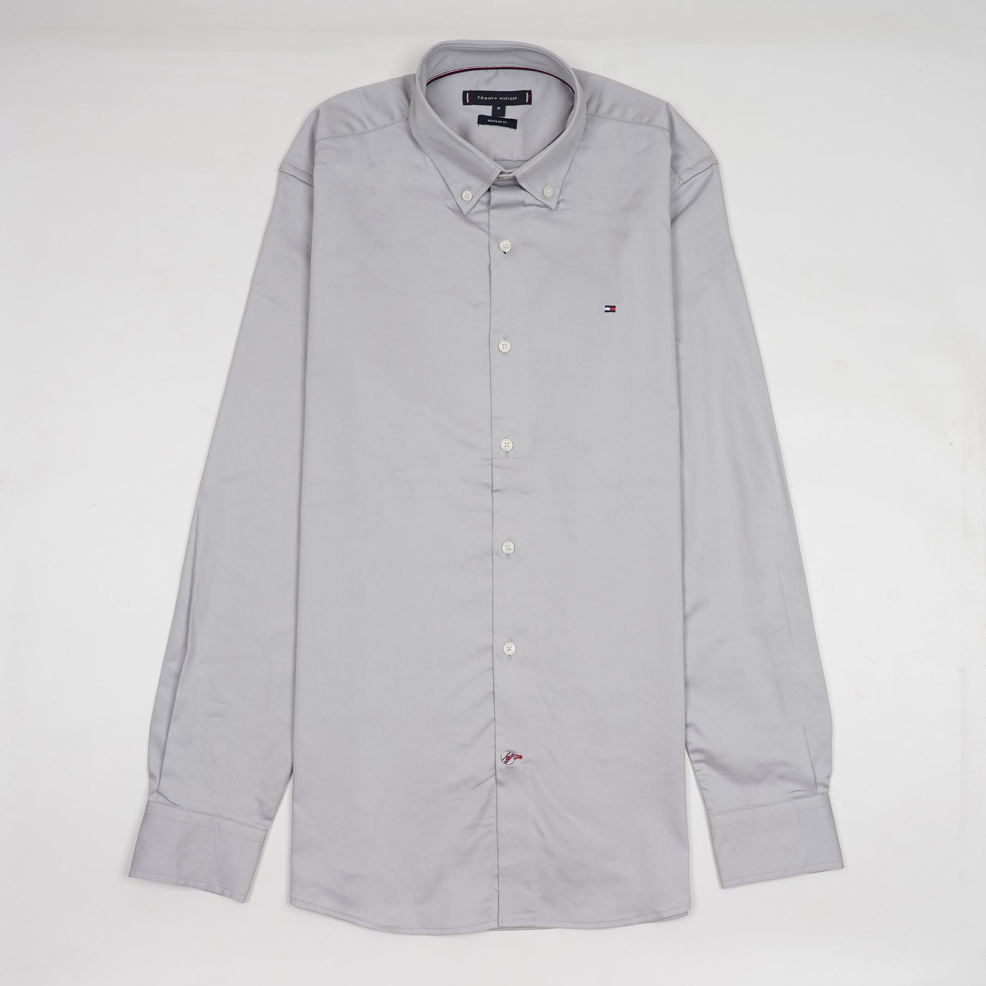 TOMMY HILFIGER Celestial Mist Tailored Fit Long Sleeve Button-Down Shirt