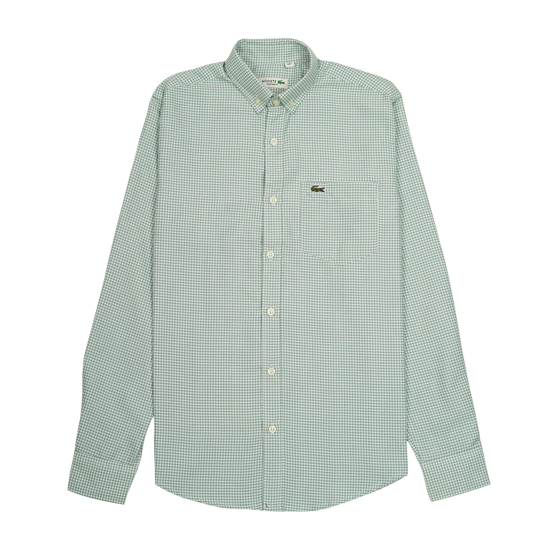 LACOSTE Enchanted Fern Classic Fit Long Sleeve Gingham Shirt