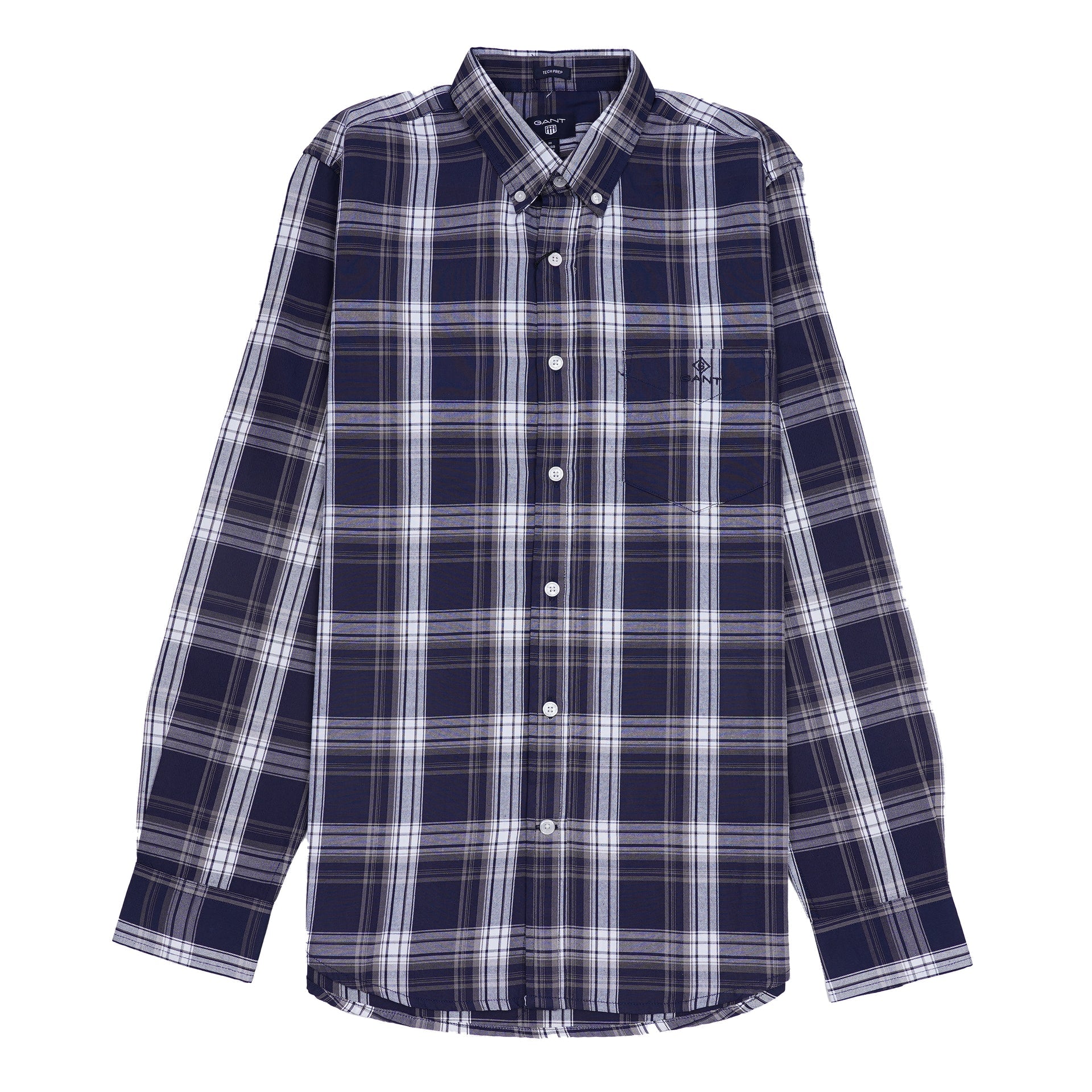 GANT Celestial Indigo Tailored Fit Long Sleeve Button-Down Shirt