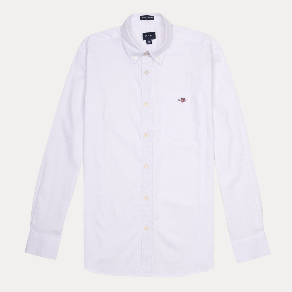 GANT Celestial Pearl Tailored Fit Long Sleeve Oxford Shirt