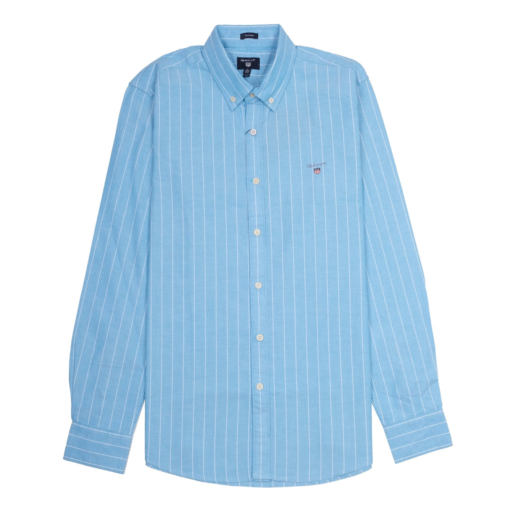 GANT Azure Mist Tailored Fit Long Sleeve Button-Up Shirt
