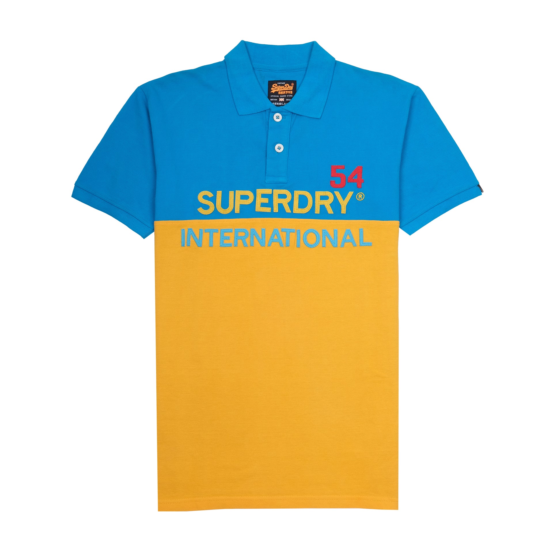 SUPERDRY Azure Wave Classic Fit Colorblock Polo Shirt