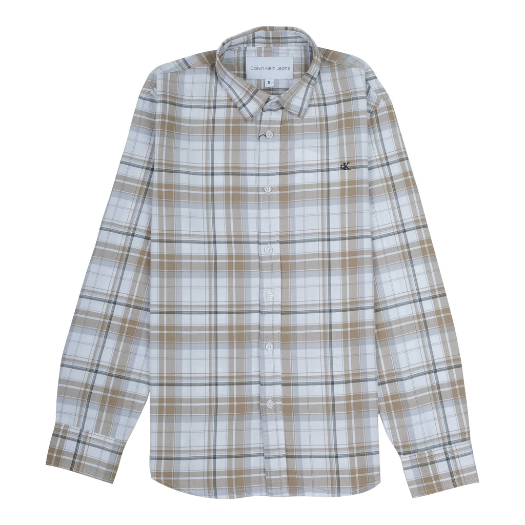 CALVIN KLEIN JEANS Desert Dune Classic Fit Long Sleeve Shirt