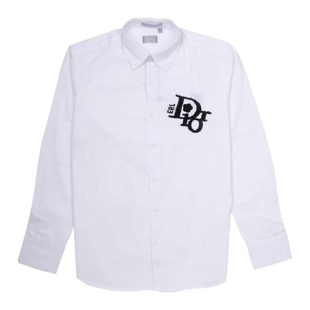 DIOR Frosted Pearl Classic Fit Long Sleeve Shirt