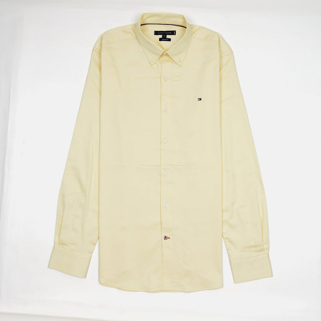 TOMMY HILFIGER Opulent Amber Tailored Fit Long Sleeve Button-Up Shirt
