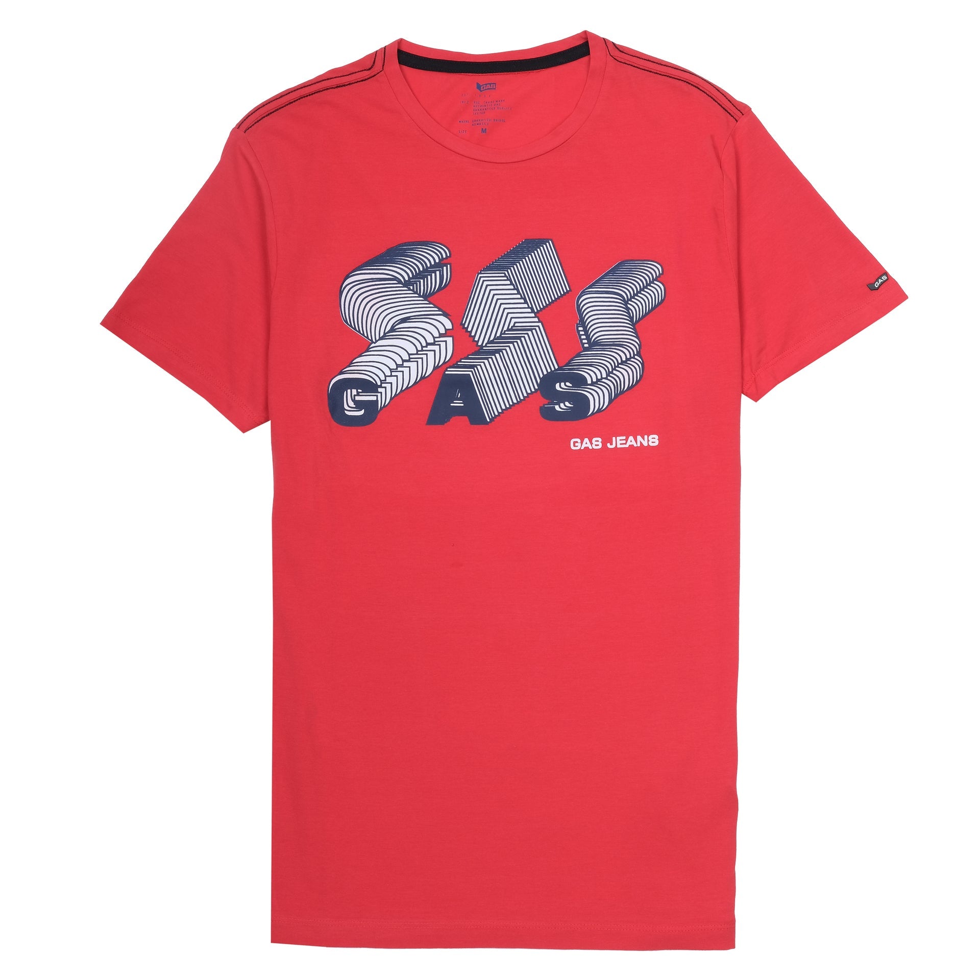 GAS JEANS Coral Blaze Graphic Short Sleeve Tee