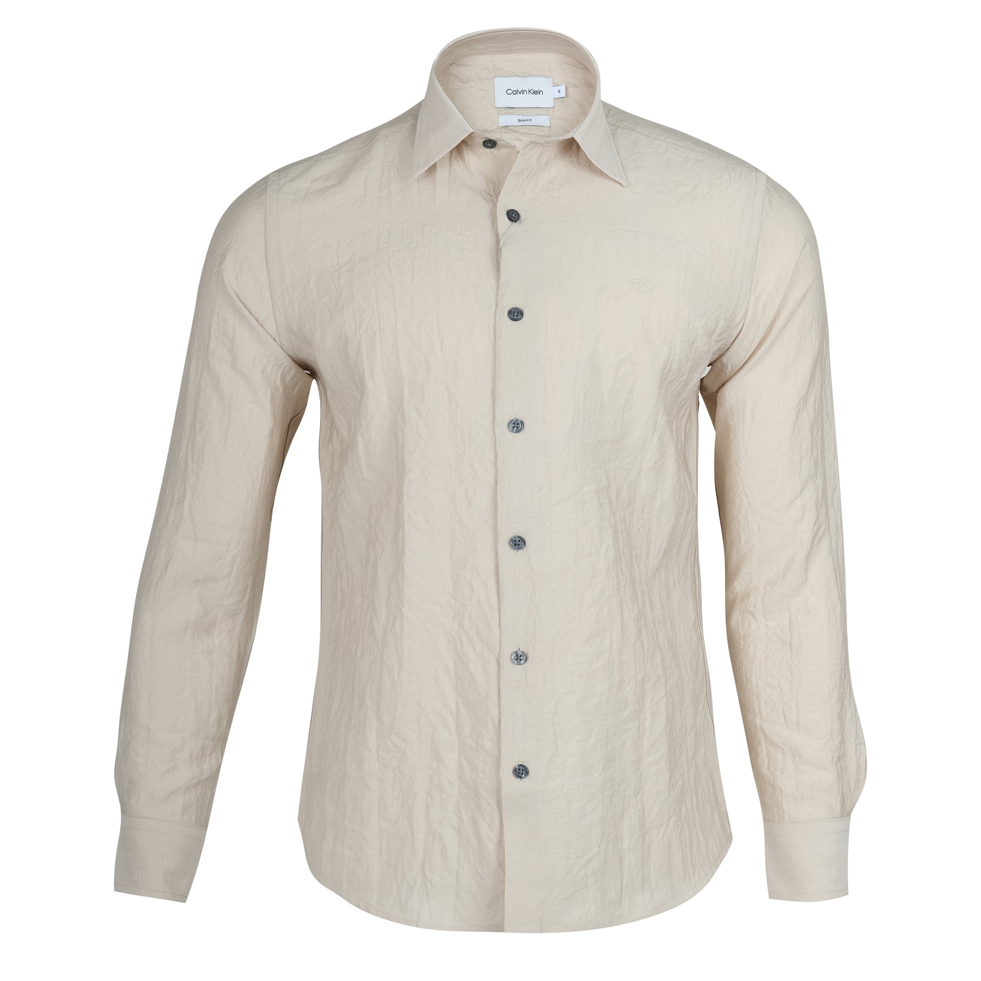CALVIN KLEIN Sand Dune Slim Fit Long Sleeve Button-Up Shirt