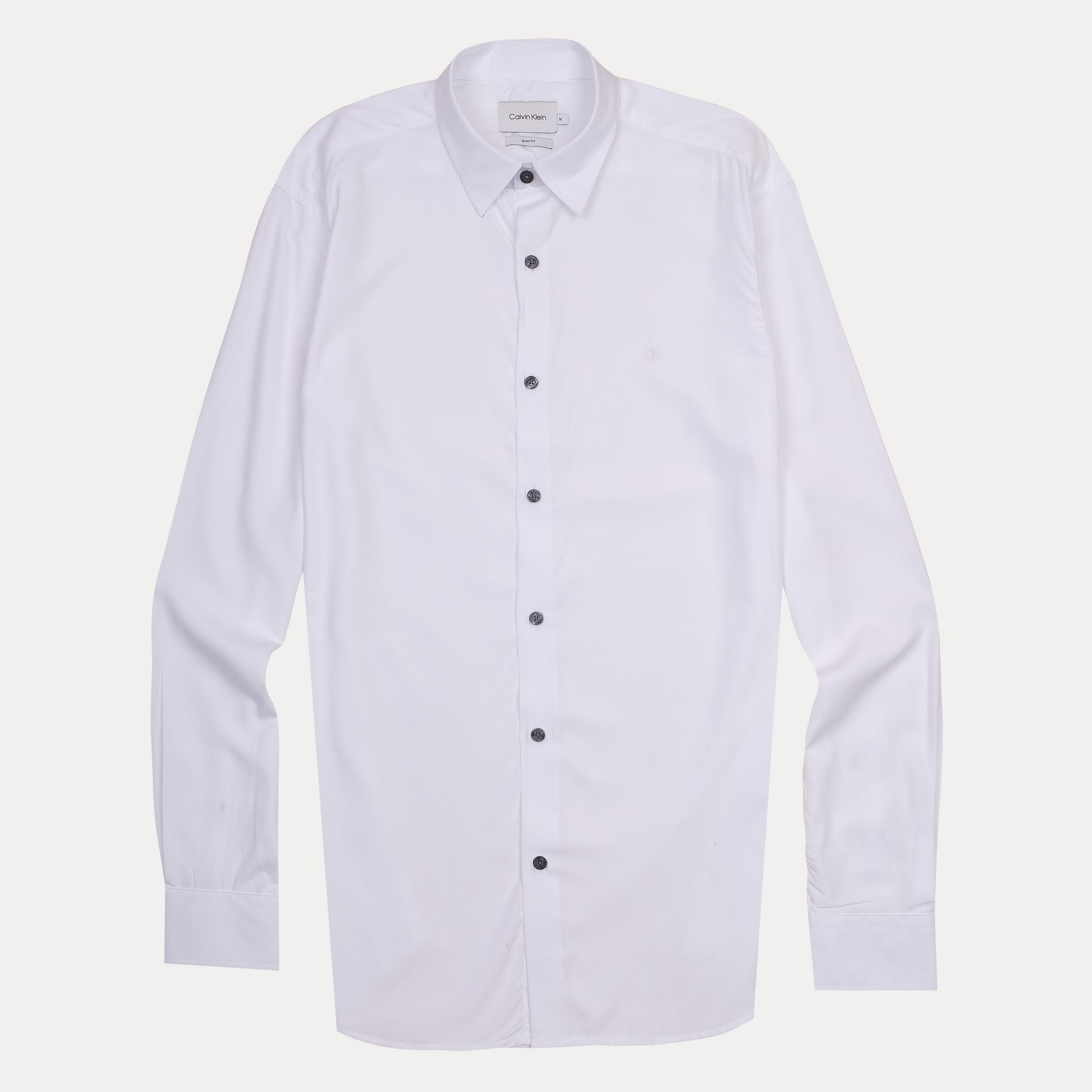 CALVIN KLEIN Pearl Essence Tailored Fit Long Sleeve Dress Shirt