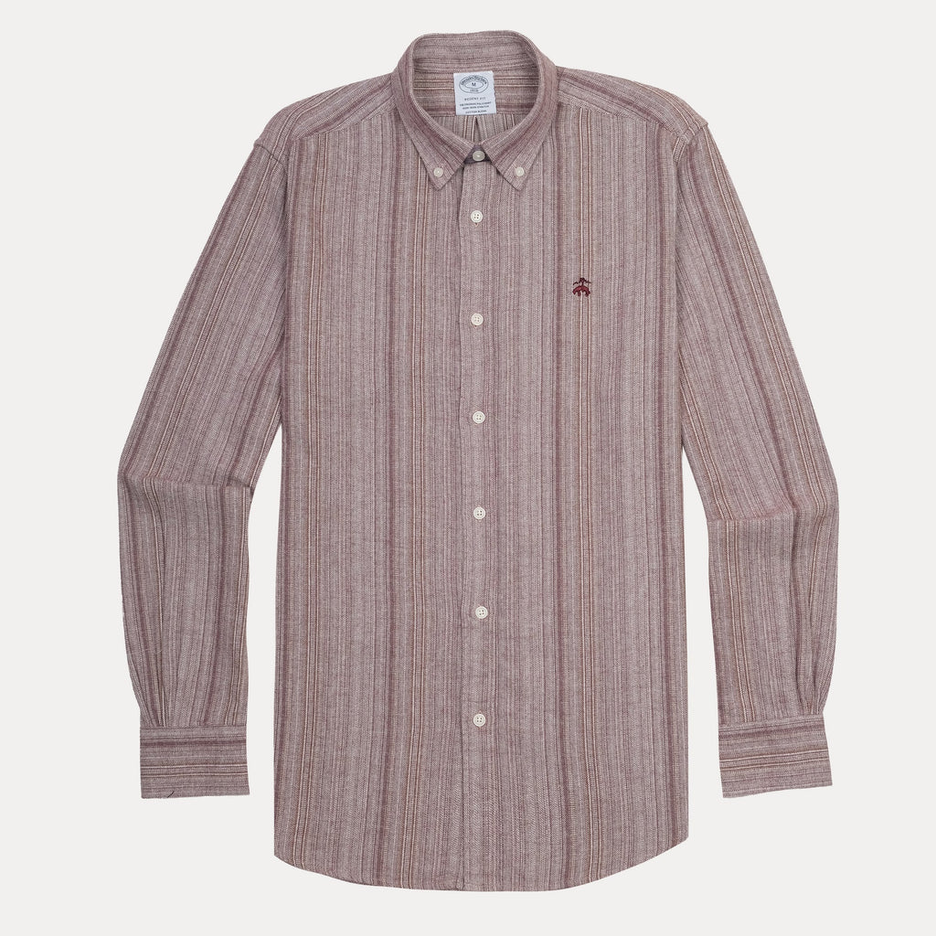 BROOKS BROTHERS Blush Ember Tailored Fit Long Sleeve Button-Down Shirt