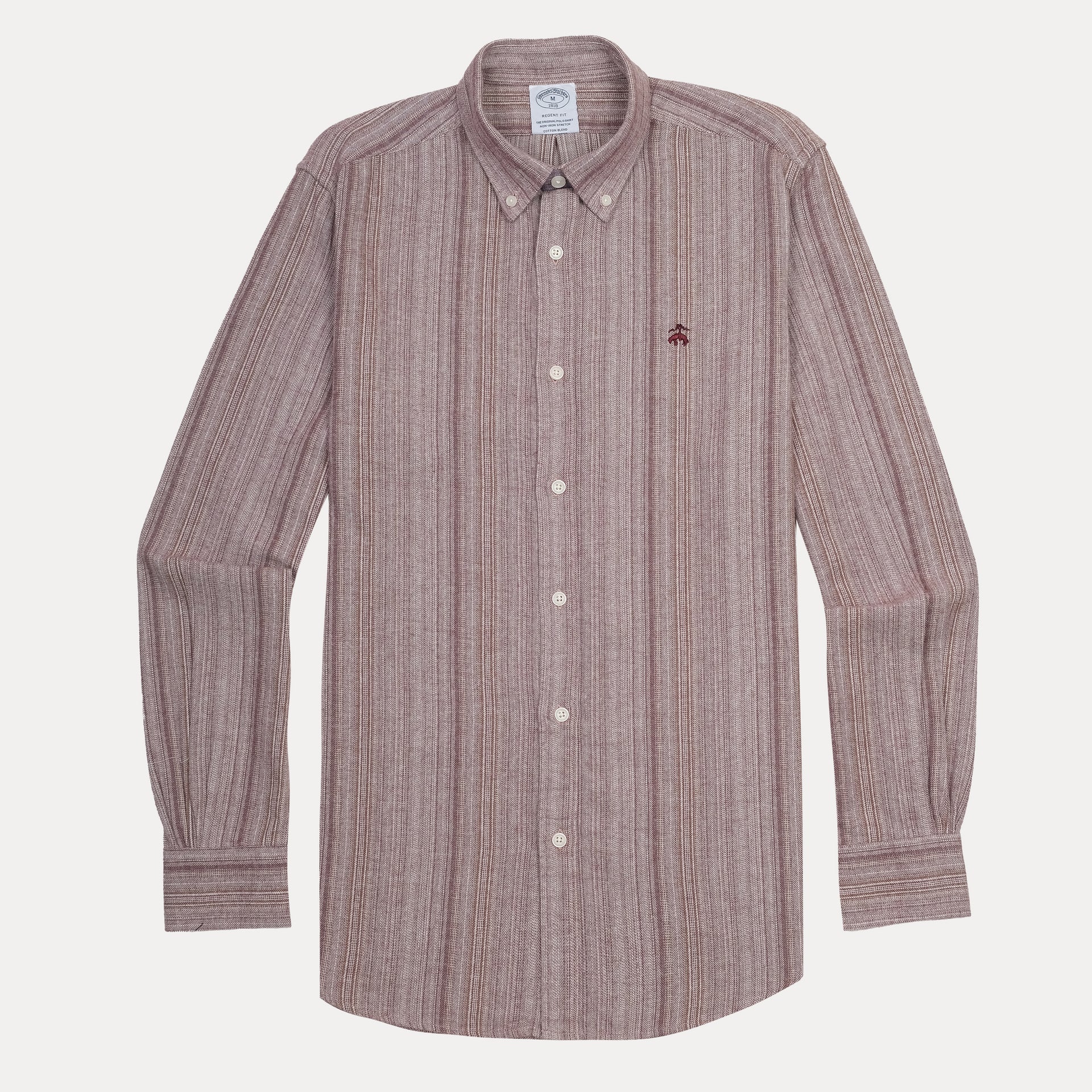 BROOKS BROTHERS Blush Ember Tailored Fit Long Sleeve Button-Down Shirt