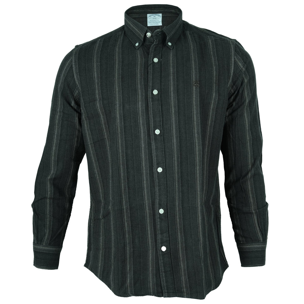 BROOKS BROTHERS Onyx Stripe Classic Fit Long Sleeve Button-Down Shirt