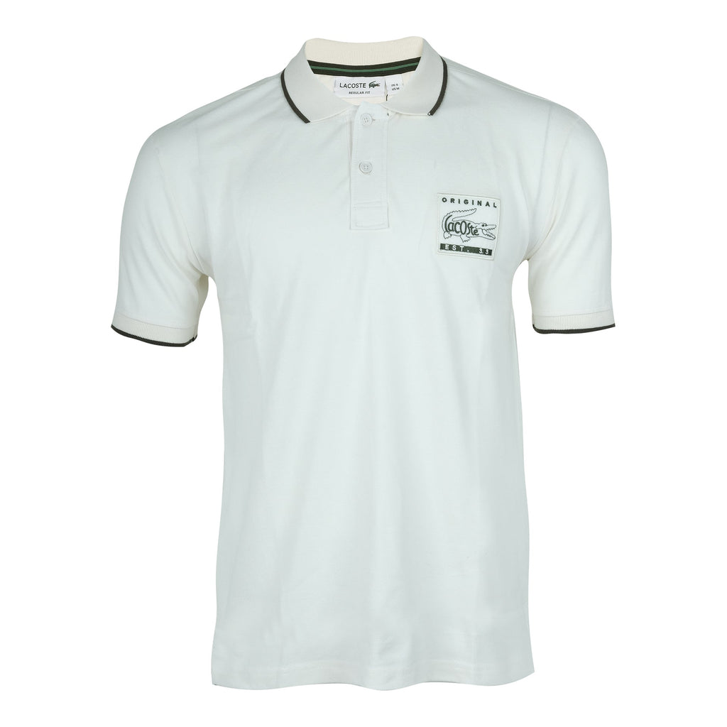 LACOSTE Cloud White Original Regular Fit Polo Shirt