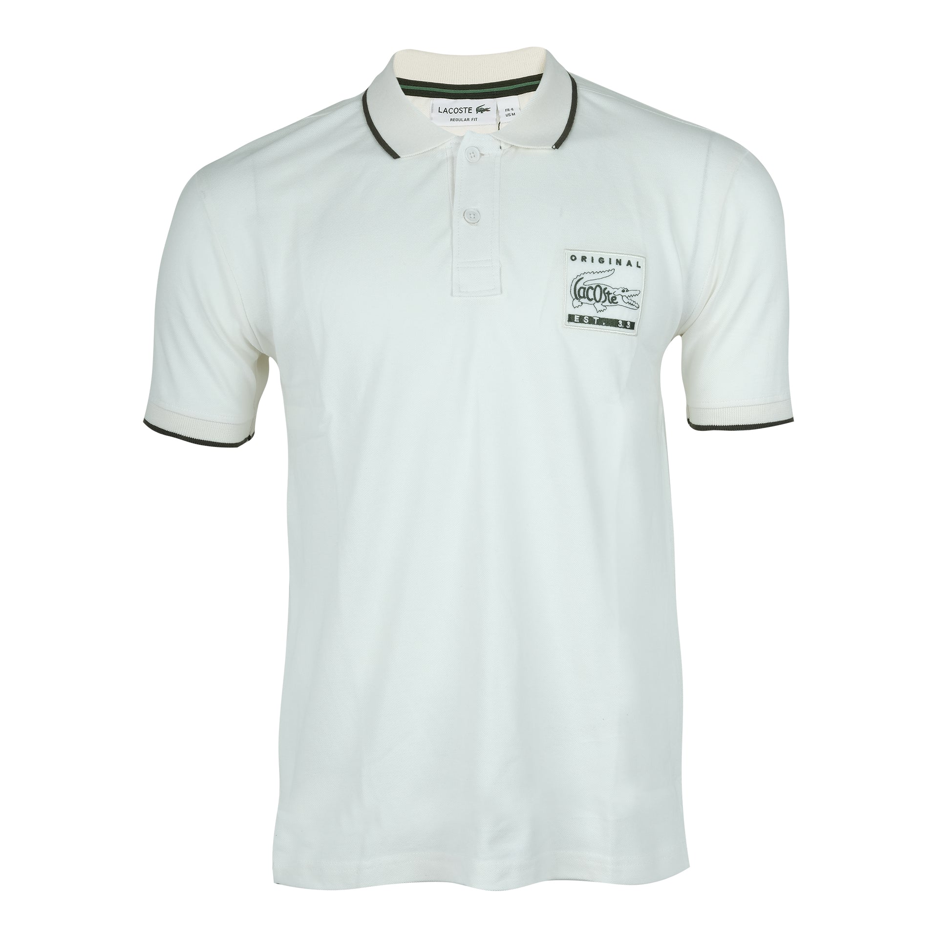 LACOSTE Cloud White Original Regular Fit Polo Shirt