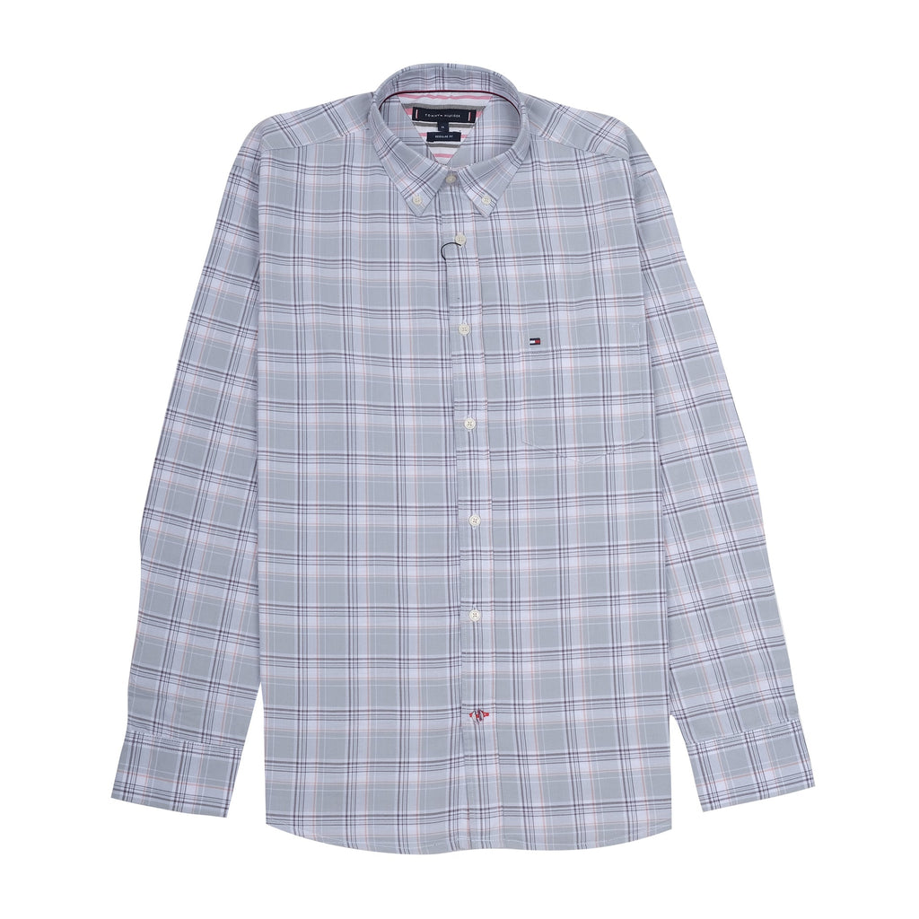 TOMMY HILFIGER Serene Ash Slim Fit Long Sleeve Button-Down Shirt