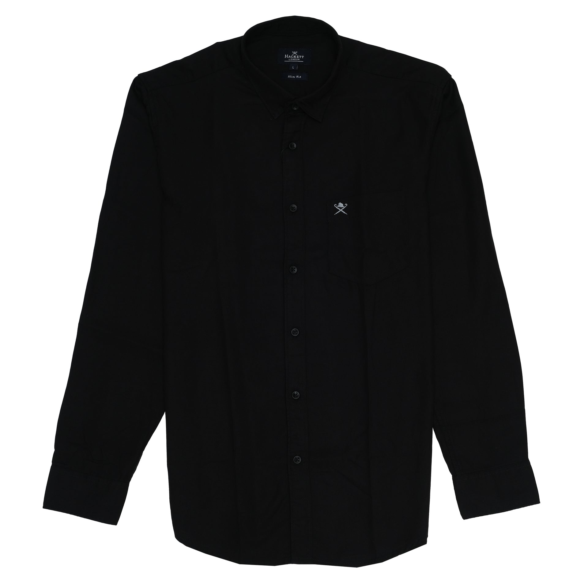 HACKETT LONDON Midnight Noir Slim Fit Long Sleeve Shirt