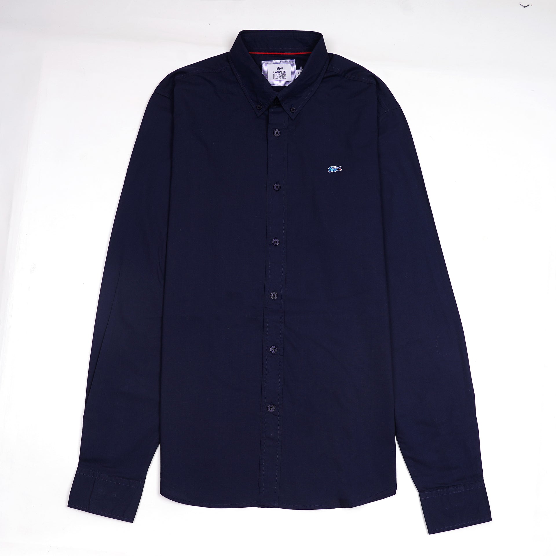 LACOSTE L!VE Twilight Sapphire Tailored Fit Long Sleeve Shirt