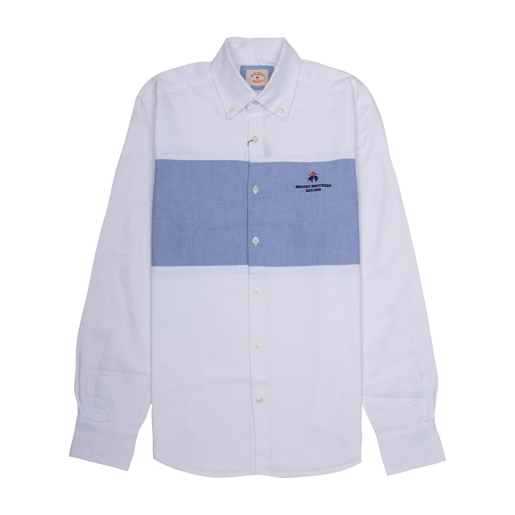 BROOKS BROTHERS Celestial Aqua Tailored Fit Long Sleeve Button-Up Shirt