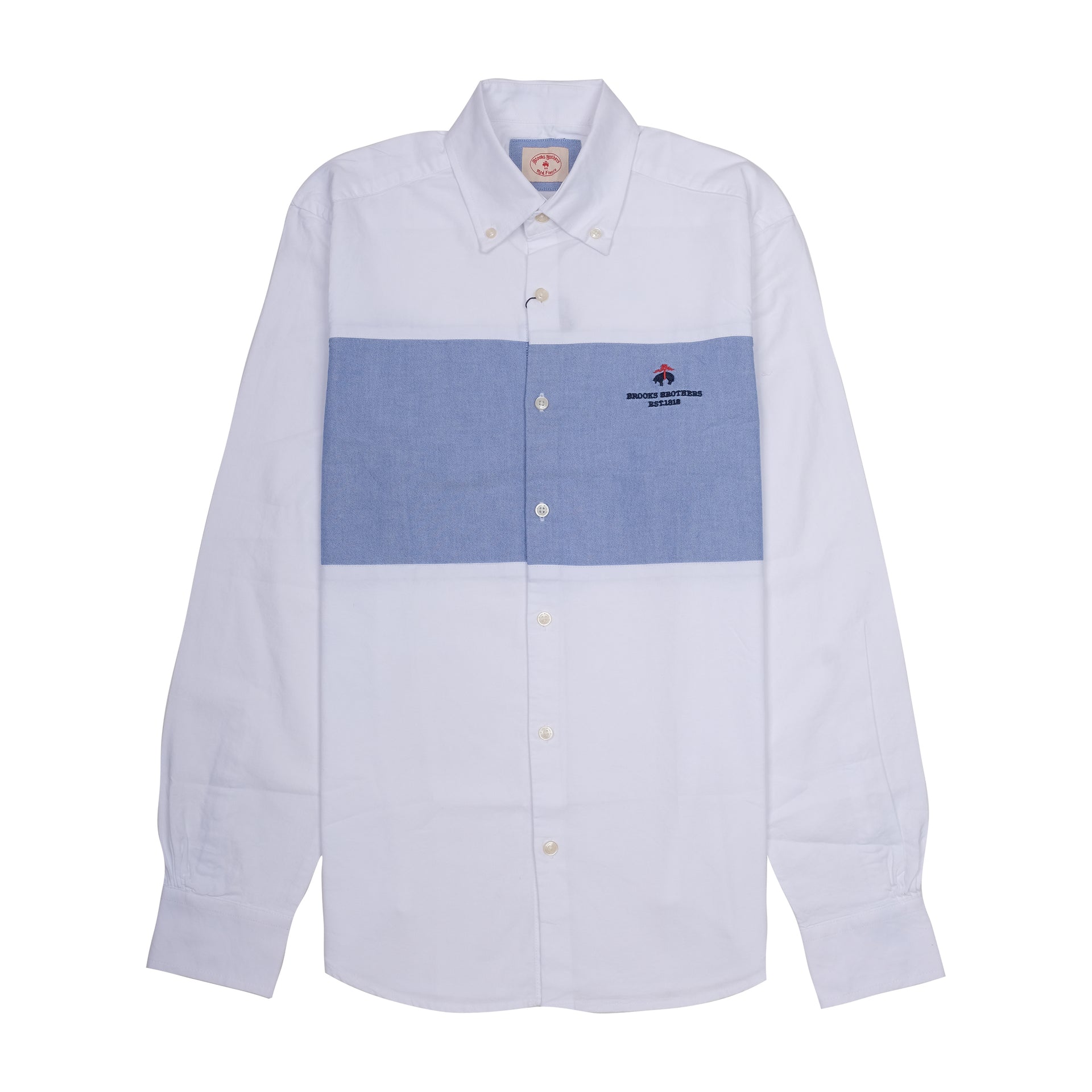 BROOKS BROTHERS Celestial Aqua Tailored Fit Long Sleeve Button-Up Shirt