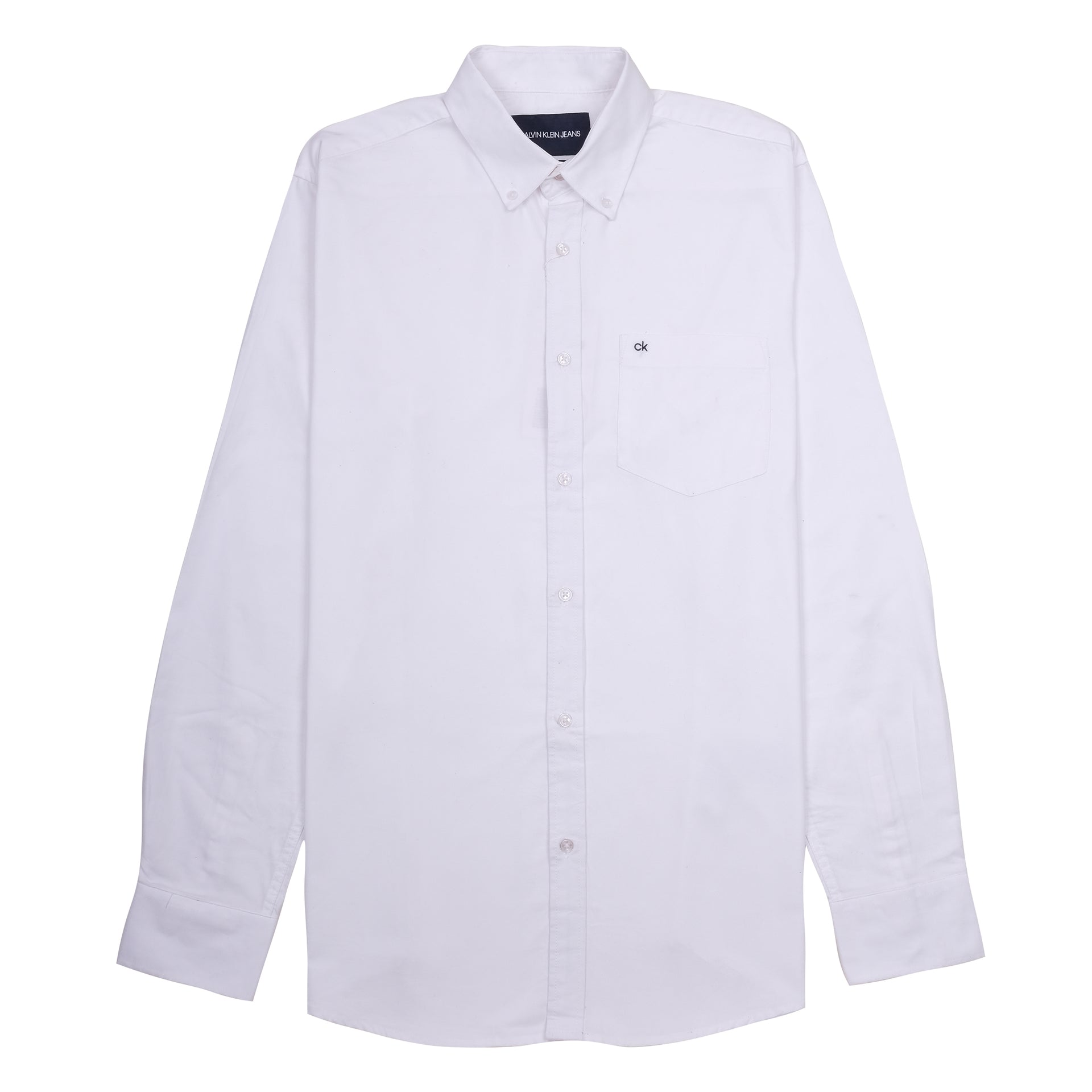 CALVIN KLEIN Pure Snow Classic Fit Long Sleeve Button-Up Shirt
