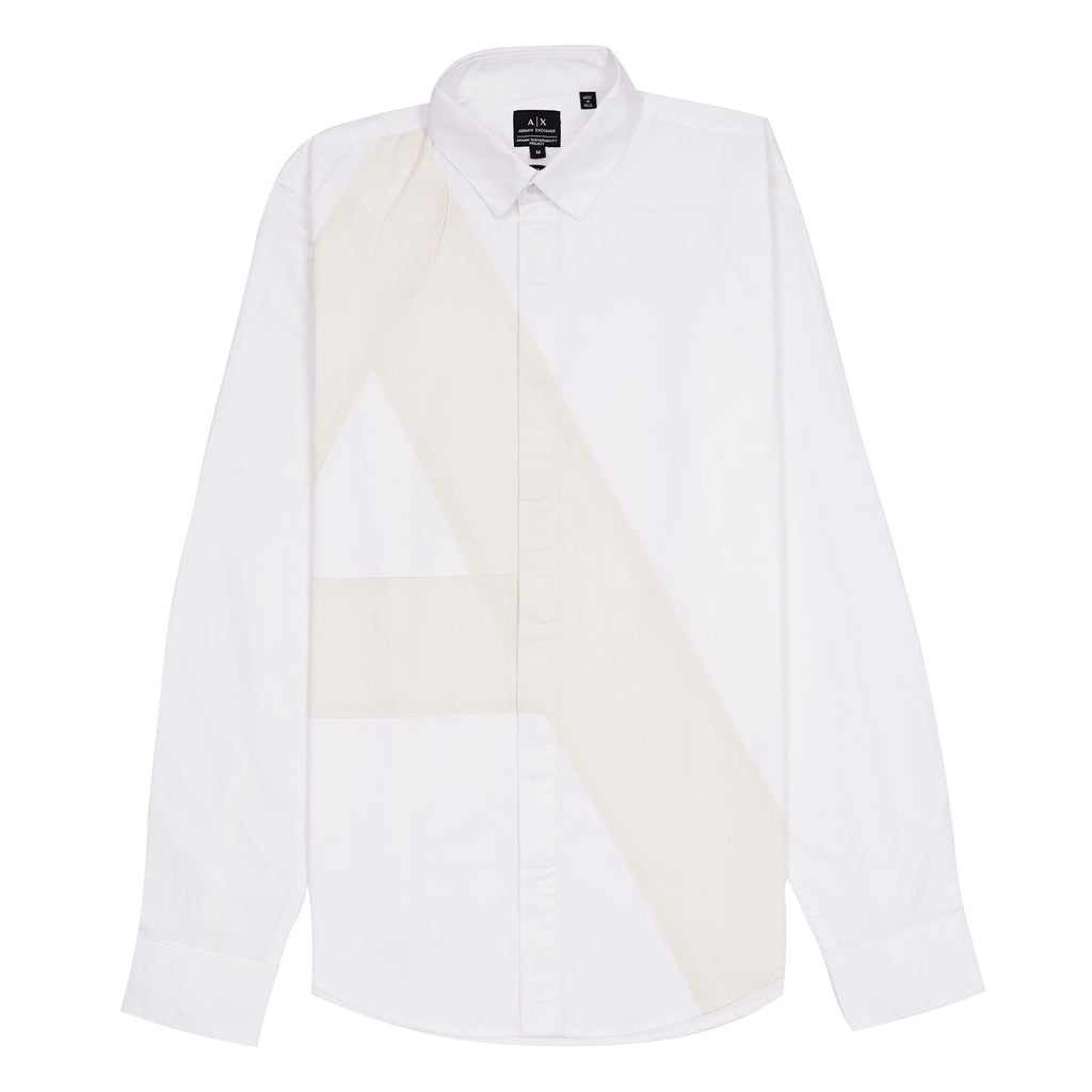 A|X Lucent Ivory Tailored Fit Long Sleeve Button-Up Shirt