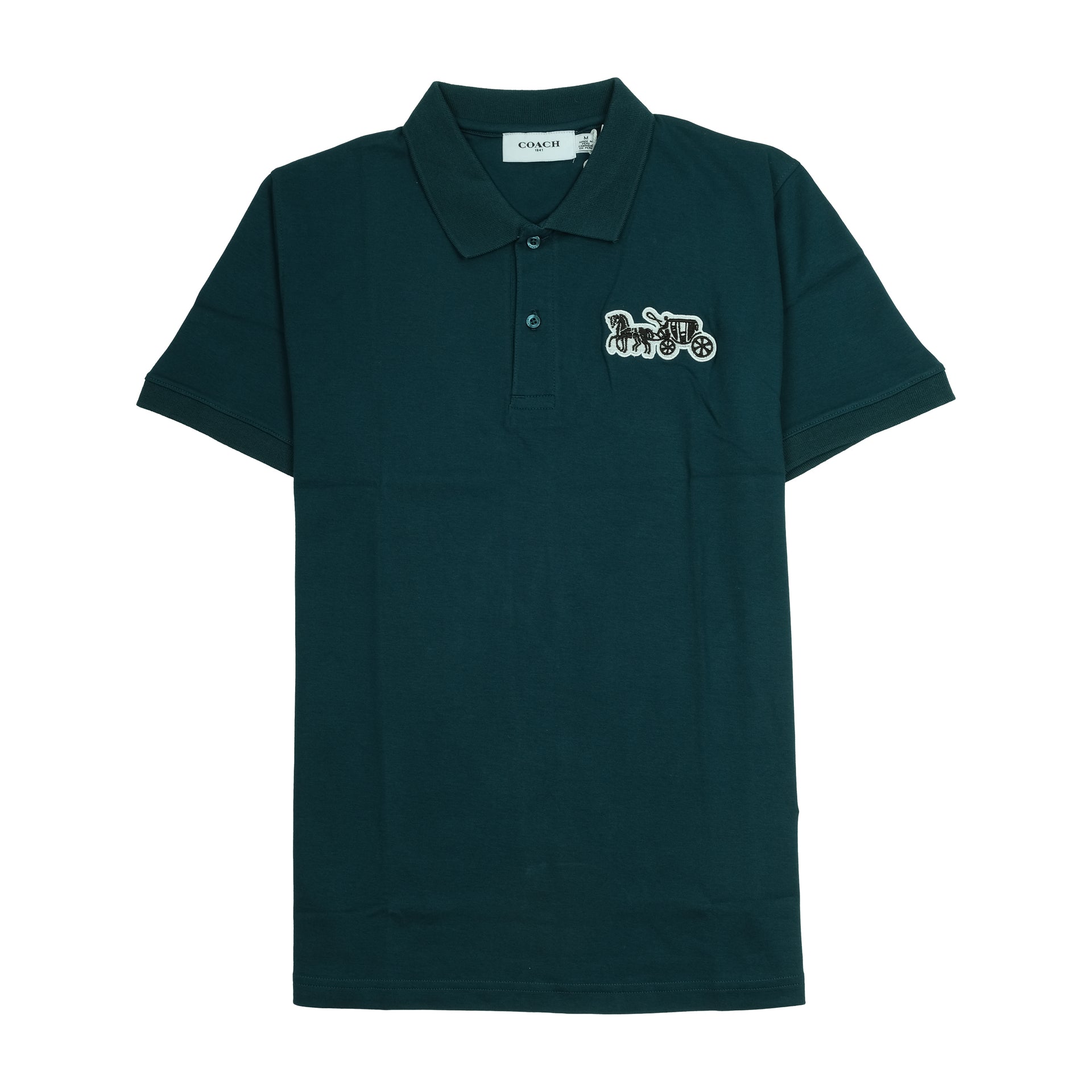 COACH Serene Emerald Classic Fit Short Sleeve Polo Shirt