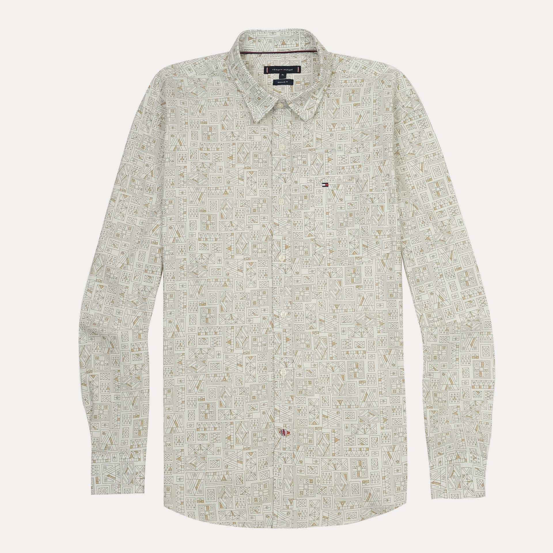 Tommy Hilfiger Geometric Print Long Sleeve Shirt